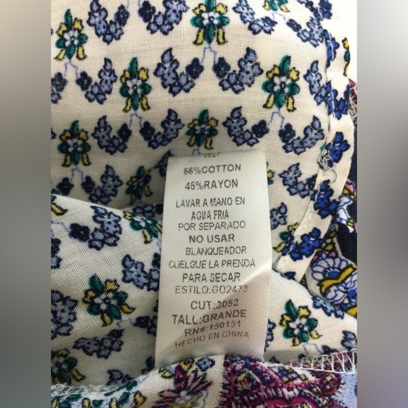 Ganji Floral Cotton Blend Maxi Dress Size L - Picture 10 of 10